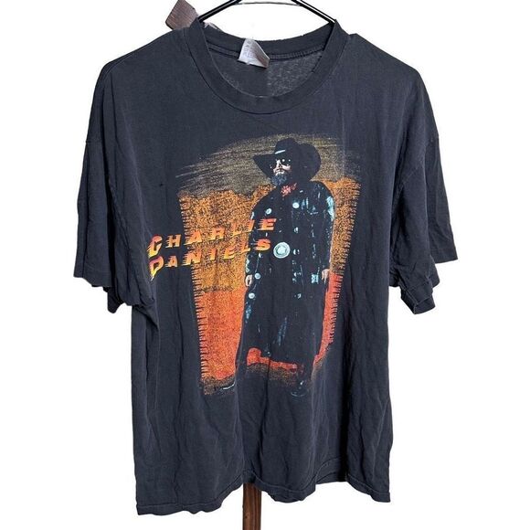 VTG 1992 Charlie Daniels Shirt Tour USA - Picture 1 of 4